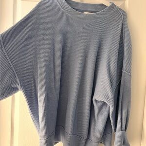 Aerie Light Blue Crew Neck Sweater